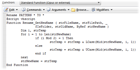 Embedding Rename Scripts