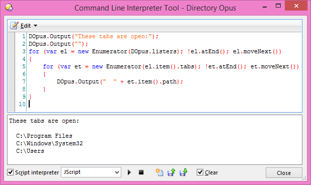New Scripting Interface