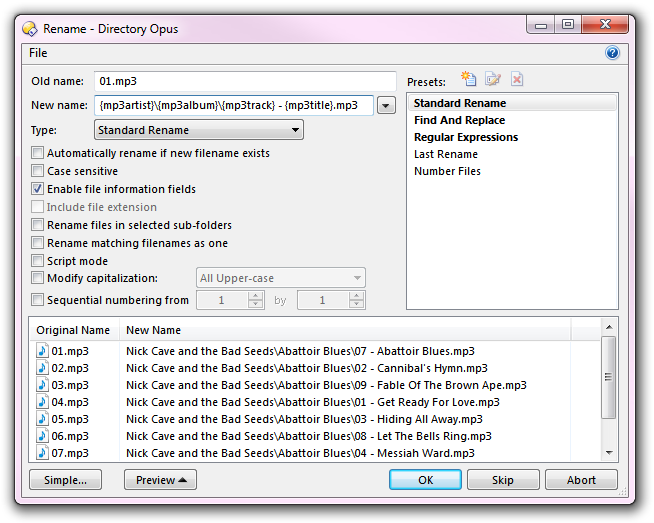 Meta Rename Renaming with Metadata