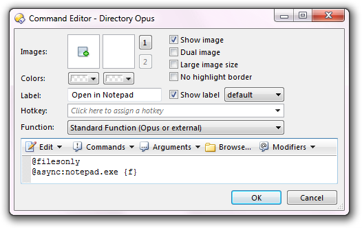 Command modifiers